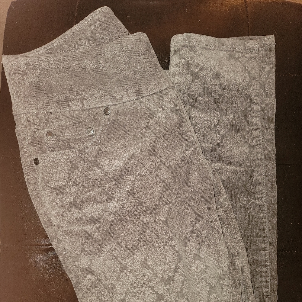 beautiful patterned velvet pants